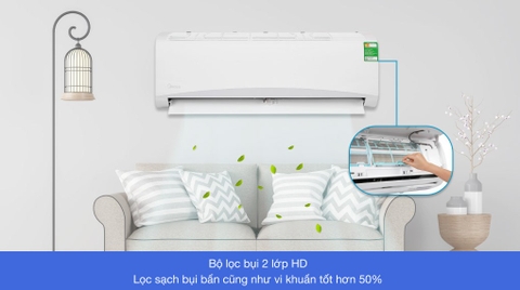 Midea  MSAFII-13CRN8 - Non Inverter, 1.5HP (12.000BTU)