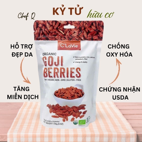 Kỷ tử hữu cơ 100% - Chứng nhận hữu cơ USDA, EU và JAS