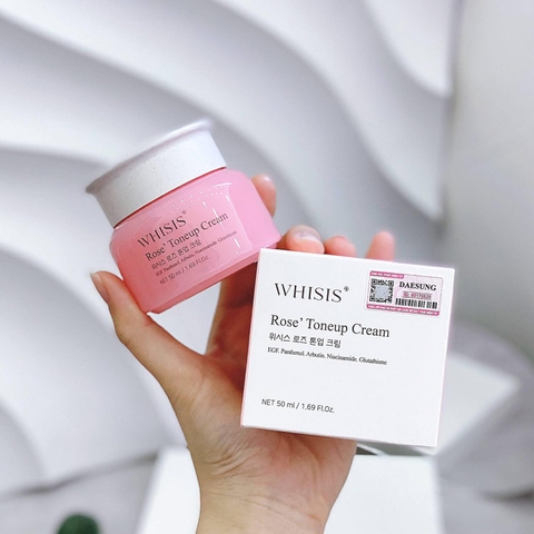 Kem dưỡng Whisis Rose' Toneup Cream