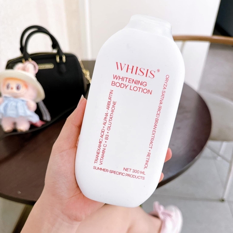 Dưỡng thể kích trắng da Men Gạo Whisis Whitening Body Lotion