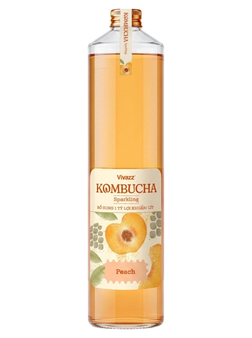 Vivazz trà Kombucha - Đào - 330 ml