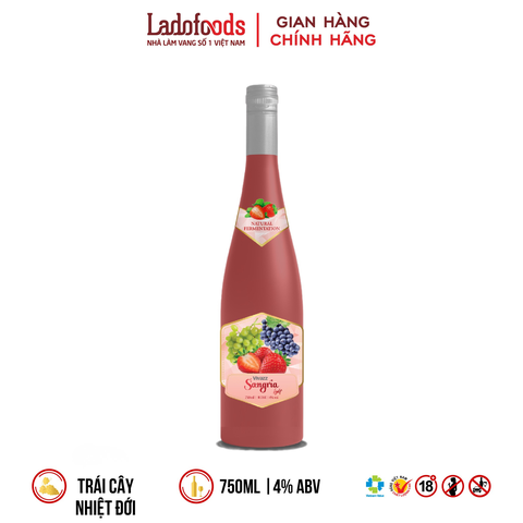 Nước trái cây lên men Vivazz Sangria Light Rose Wine 750ML 4% Vol