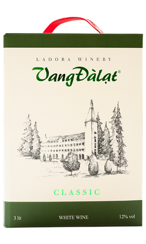 Vang Đàlạt Classic White Wine hộp 3L