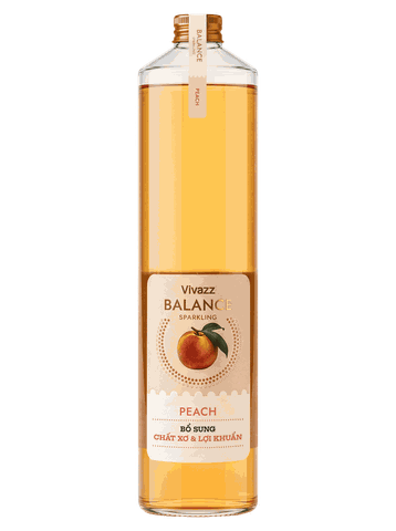 Vivazz Balance - Nước trái cây có chất xơ và lợi khuẩn - vị Đào - 330 ml