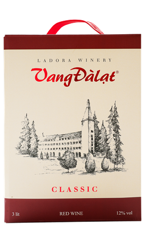 Vang Đàlạt Classic Red Wine Hộp 3L