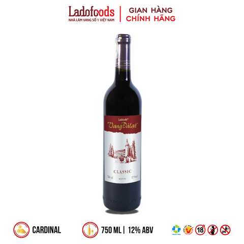 Vang Đàlạt Classic Red Wine 750ML
