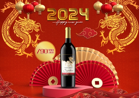 Chateau Dalat Signature Shiraz Dragon Limited 750ml +Hộp