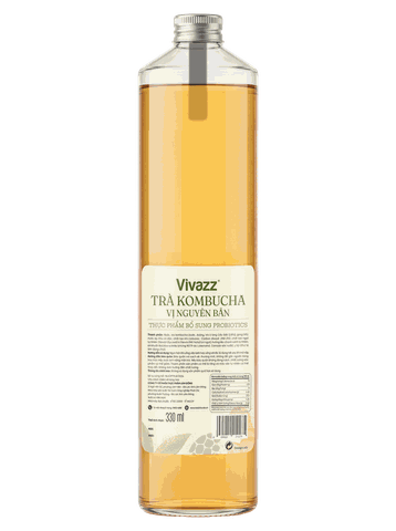 Vivazz trà Kombucha - Nguyên bản - 330 ml
