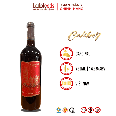 Vang Caliber - Red Label - 750ML