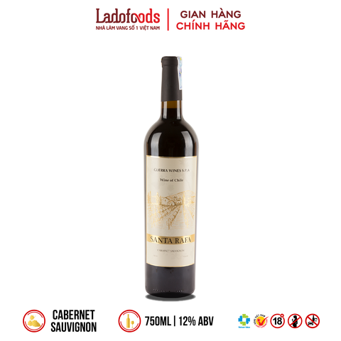 Rượu Vang Đỏ Chile - Santa Rafa - 750ML