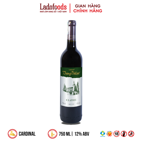 Vang Đàlạt Classic White Wine 750ML