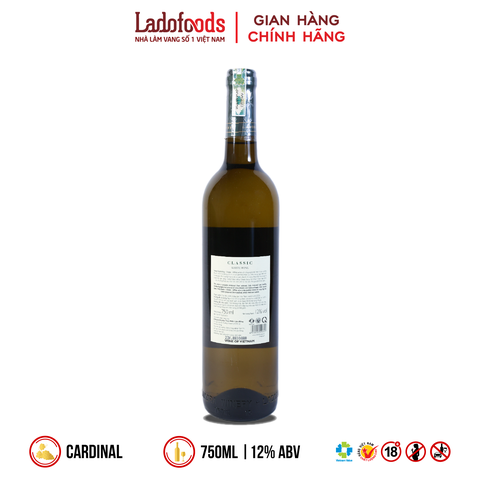 Vang Đàlạt Classic White Wine 750ML