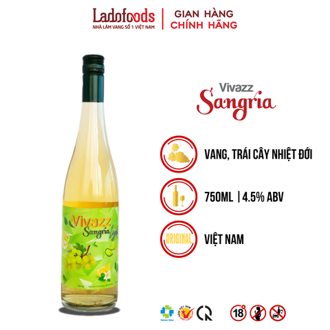 Vivazz Sangria Light White 750ML 4% Vol