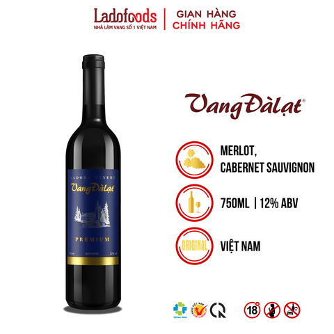 Vang ĐàLạt Premium Red Wine 750ML