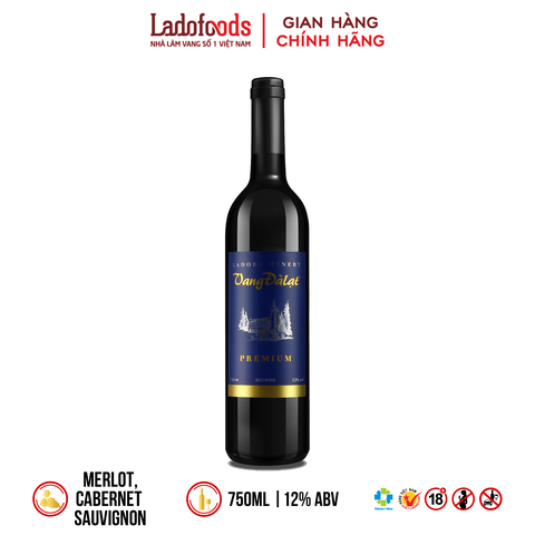 Vang ĐàLạt Premium Red Wine 750ML