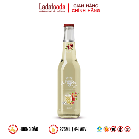 Vivazz Sangria Light Hương Đào - Chai 275ML