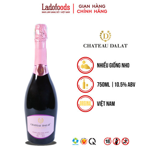 Chateau Dalat Sparkling Red Wine 750ML