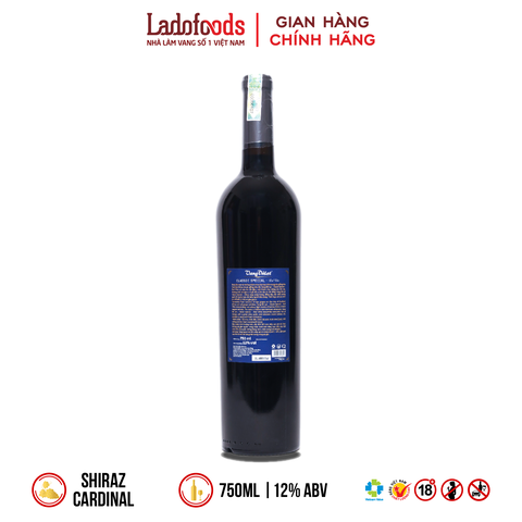 Vang ĐàLạt Classic Special Red Wine 750ML