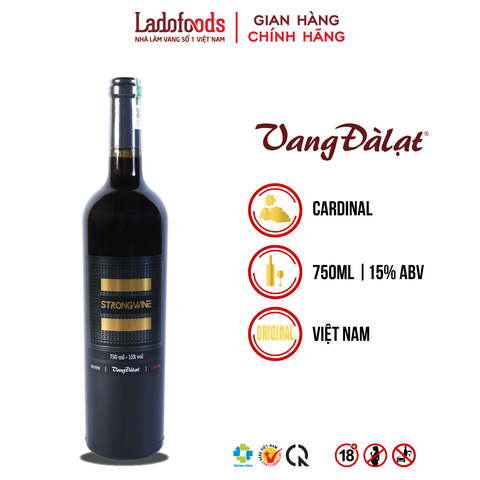 Vang Đàlạt Strong Red Wine 750ML