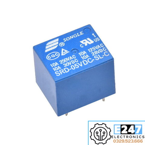 RELAY 5V10A 5 CHÂN SRD-05VDC-SL-C