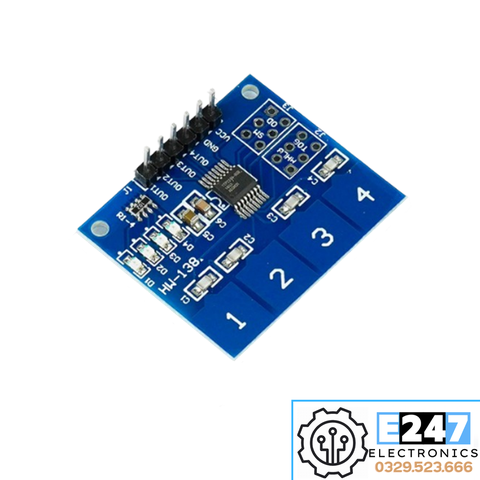 MODULE BÀN PHÍM CẢM ỨNG 4X1 (TTP224)