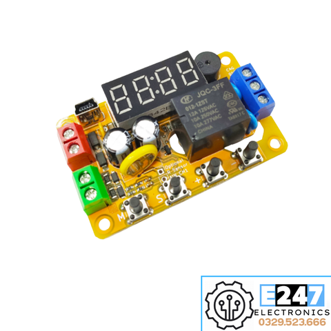 MODULE HẸN GIỜ THEO THỜI GIAN THỰC ĐÓNG NGẮT BẰNG RELAY 12V (BAO GỒM DÂY USB)