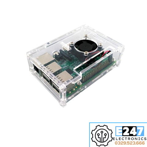 VỎ HỘP RASPBERRY PI 2,3 KÈM QUẠT TẢN NHIỆT