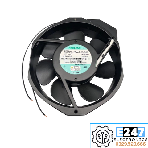 QUẠT TẢN NHIỆT KHUNG KIM LOẠI CÁNH NHỰA 5915PC-20W-B20-S12