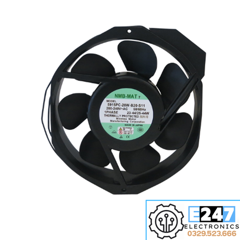 QUẠT TẢN NHIỆT KHUNG KIM LOẠI CÁNH KIM LOẠI 5915PC-20W-B20-S11
