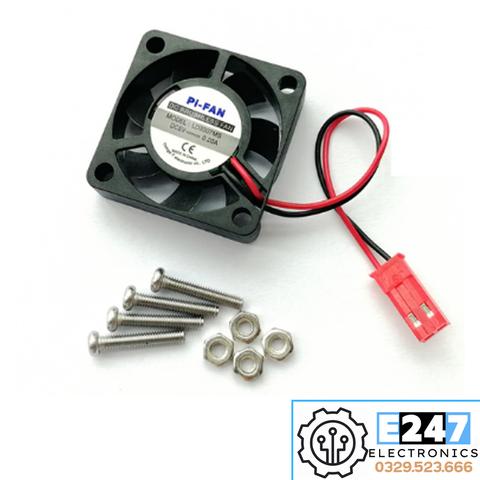 QUẠT TẢN NHIỆT PI-FAN CHO RASPBERRY PI (BAO GỒM VÍT)