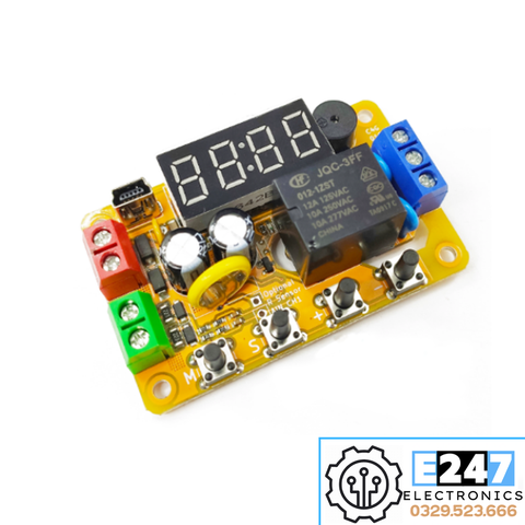 MODULE HẸN GIỜ THEO THỜI GIAN THỰC ĐÓNG NGẮT BẰNG RELAY 12V (BAO GỒM DÂY USB)