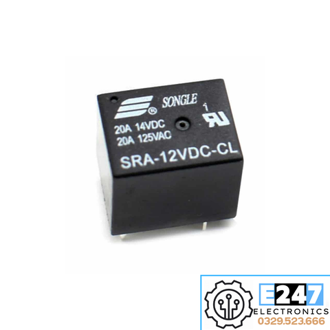 RELAY 12V 20A 125V | SRA-12VDC-CL