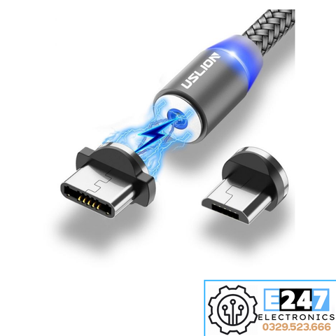 DÂY SẠC X-CABLE METAL MAGNETIC CHUẨN 3 ĐẦU ( MICRO USB, LIGHTNING, TYPE C )