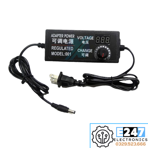 NGUỒN ADAPTER ĐIỀU CHỈNH 3-24V 3A CÓ MÀN HÌNH HIỂN THỊ
