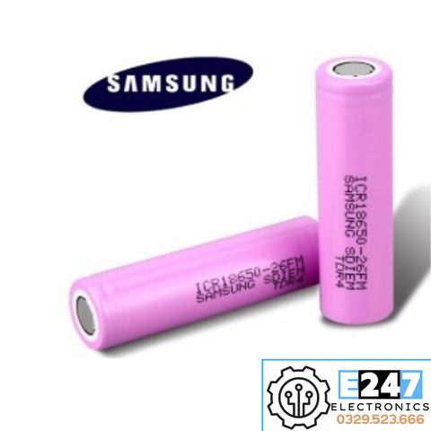 PIN SẠC LITHIUM LI-ION SAMSUNG ICR18650-2600MAH-3.7V CHÍNH HÃNG SAMSUNG