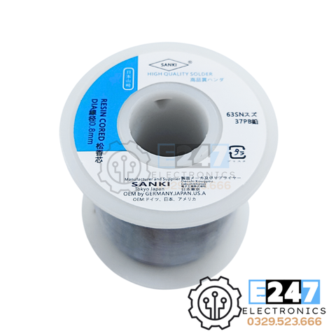Thiếc hàn SANKI JAPAN 0.8mm 250G Sn63/37