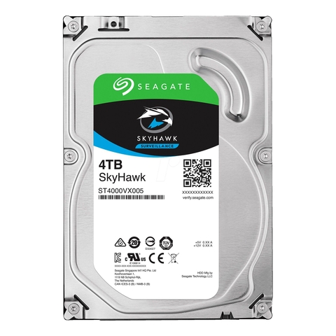 Ổ cứng ST4000VX005, 4TB, SKYHAWK SEAGATE, Chuẩn HDD 3.5-inch