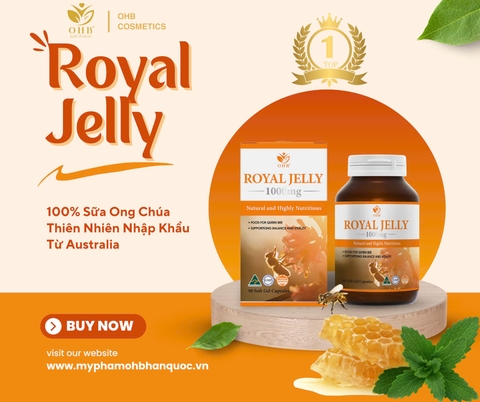 VIÊN UỐNG SỮA ONG CHÚA ROYAL JELLY – CHÌA KHÓA VÀNG CHO SỨC KHỎE SẮC ĐẸP TOÀN DIỆN