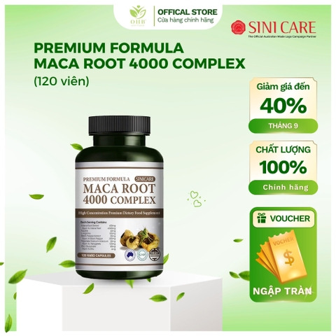Viên uống PREMIUM FORMULA MACA ROOT 4000 COMPLEX  MADE IN AUSTRALIA.