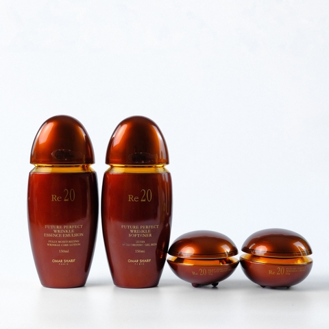 RE20 FUTURE PERFECT WRINKLE Four-piece Set MADE IN KOREA (Skin: 150ml, Lotion: 150ml, Cream: 60g, Eye Cream: 35g)