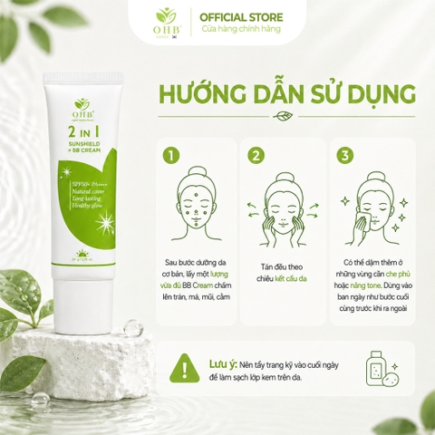 BB CREAM & KEM CHỐNG NẮNG 2in1