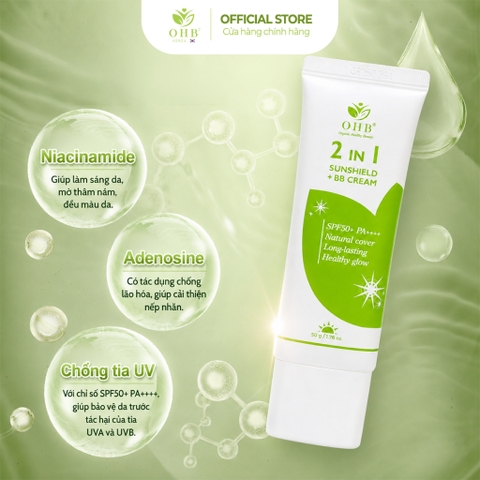 BB CREAM & KEM CHỐNG NẮNG 2in1