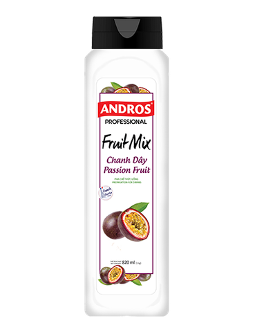 Fruit mix Chanh Dây Andros (Passion Fruit mix) - Chai 820ml