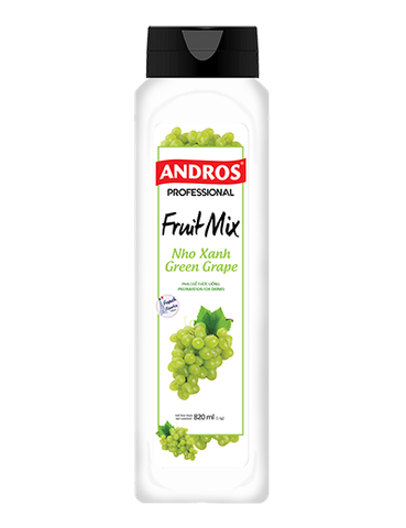 Fruit mix Nho Xanh Andros (Green  Grape Fruit mix) - Chai 820ml