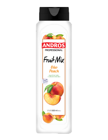 Fruit mix Đào Andros ( Peach Fruit mix) - Chai 820ml