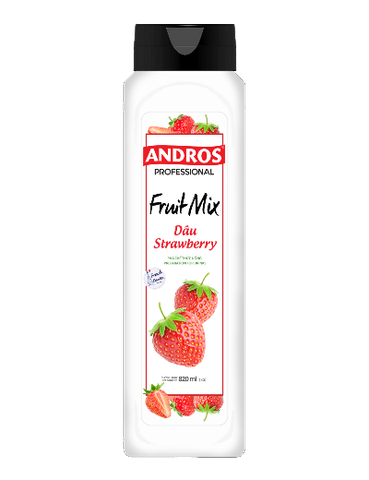 Fruit mix Dâu Tây Andros (Strawberry Fruit mix) - Chai 820ml