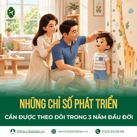 NHỮNG CHỈ SỐ PHÁT TRIỂN NÀO CẦN ĐƯỢC THEO DÕI TRONG 3 NĂM ĐẦU ĐỜI
