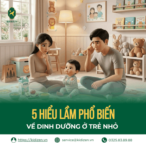 5 HIỂU LẦM PHỔ BIẾN VỀ DINH DƯỠNG Ở TRẺ NHỎ