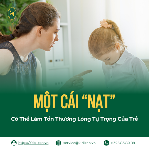 Một Cái “Nạt” Có Thể Làm Tổn Thương Lòng Tự Trọng Của Trẻ