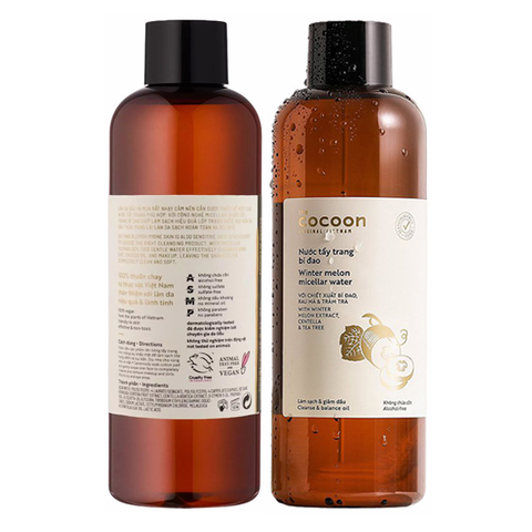 Combo 2 Nước Tẩy Trang Bí Đao Cocoon Làm Sạch & Giảm Dầu 500ml